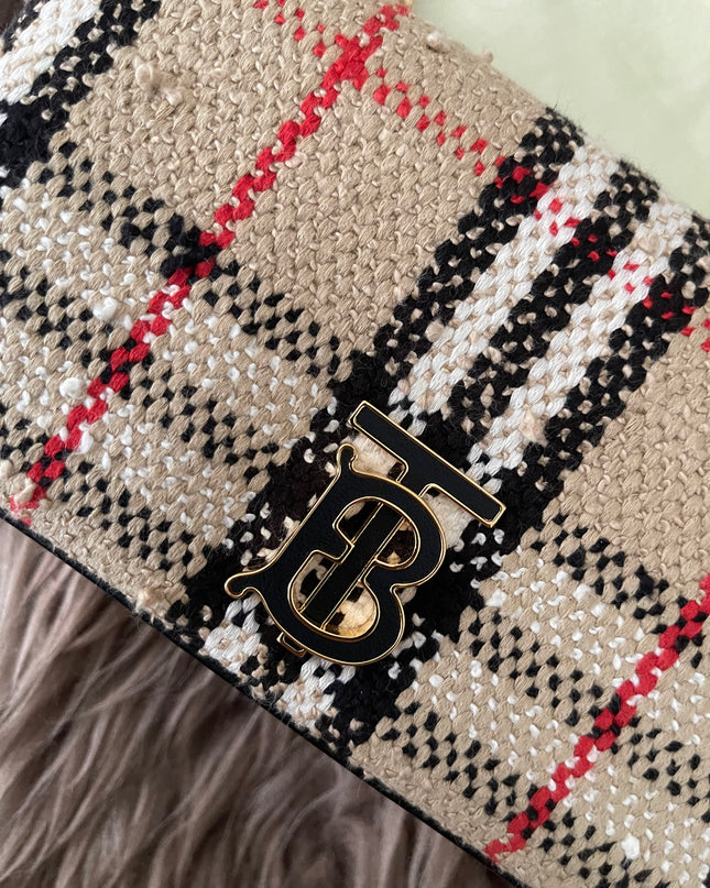 Preloved Authentic Burberry Lola Mini checked crossbody bag
