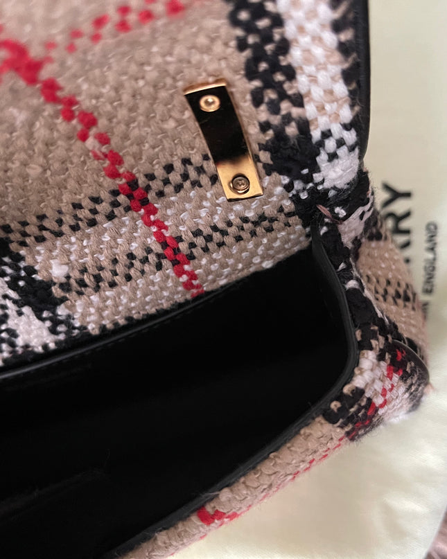 Preloved Authentic Burberry Lola Mini checked crossbody bag