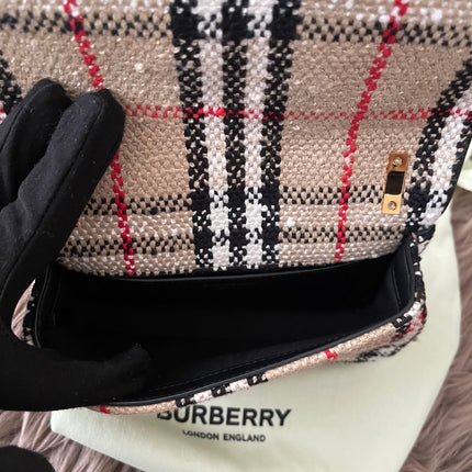 Preloved Authentic Burberry Lola Mini checked crossbody bag