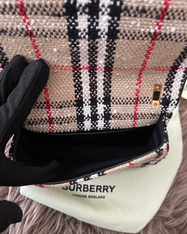 Preloved Authentic Burberry Lola Mini checked crossbody bag