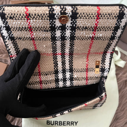 Preloved Authentic Burberry Lola Mini checked crossbody bag