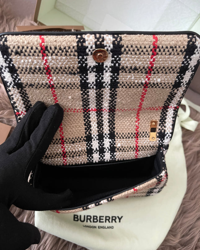 Preloved Authentic Burberry Lola Mini checked crossbody bag