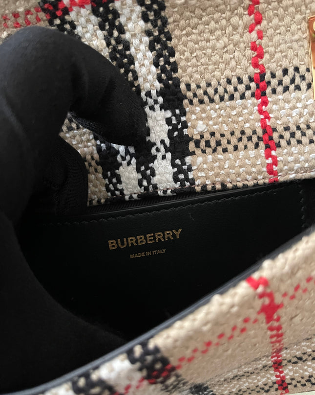 Preloved Authentic Burberry Lola Mini checked crossbody bag