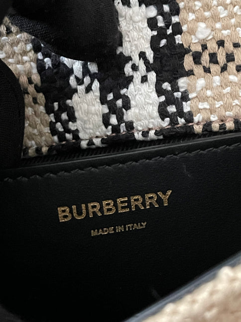 Preloved Authentic Burberry Lola Mini Crossbody Bag — Checked Canvas