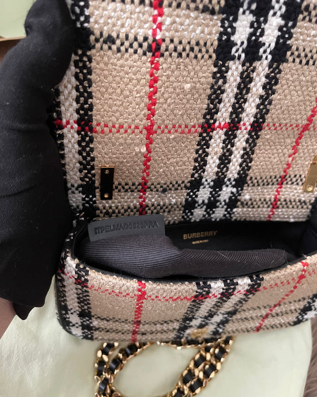 Preloved Authentic Burberry Lola Mini checked crossbody bag