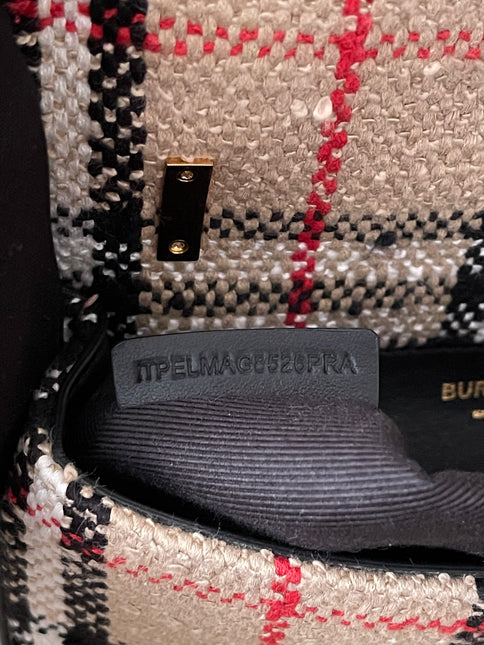 Preloved Authentic Burberry Lola Mini Crossbody Bag — Checked Canvas