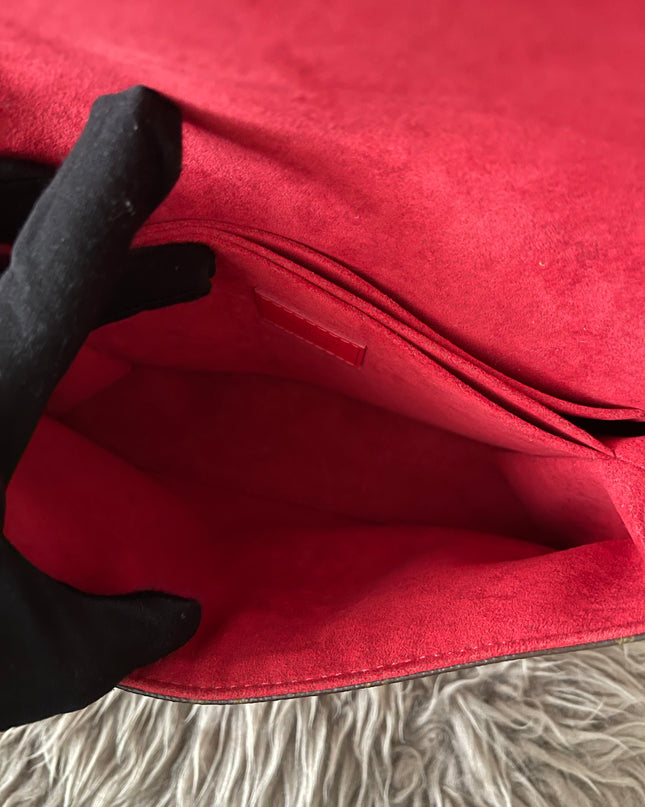 Preloved Authentic  Louis Vuitton Saint Michel Epi leather flap