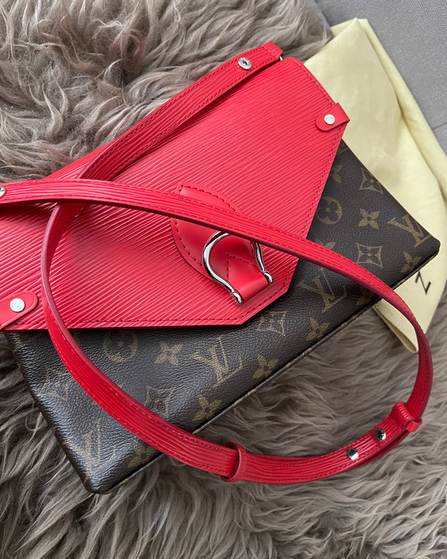 Preloved Authentic  Louis Vuitton Saint Michel Epi leather flap