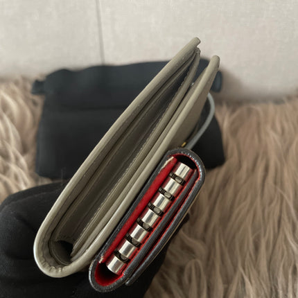 Preloved Authentic Celine Leather Wallet and Key Holder Set