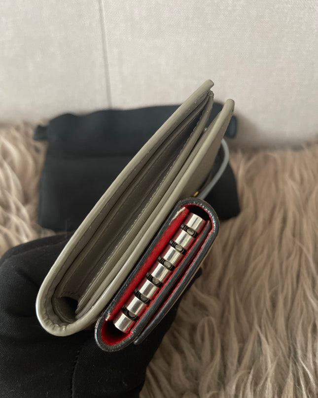 Preloved Authentic Celine Leather Wallet and Key Holder Set