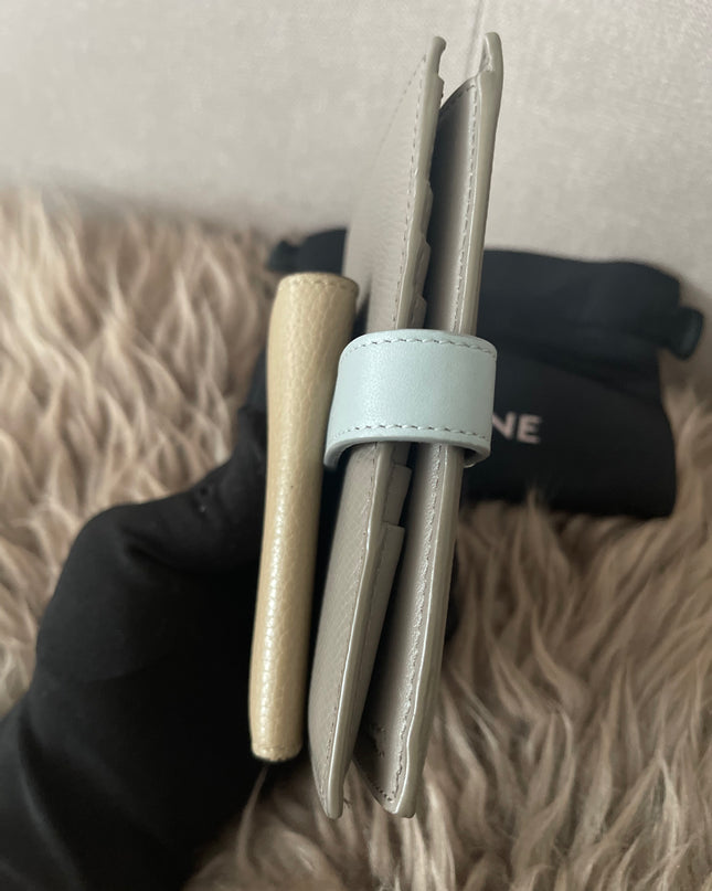 Preloved Authentic Celine Leather Wallet and Key Holder Set