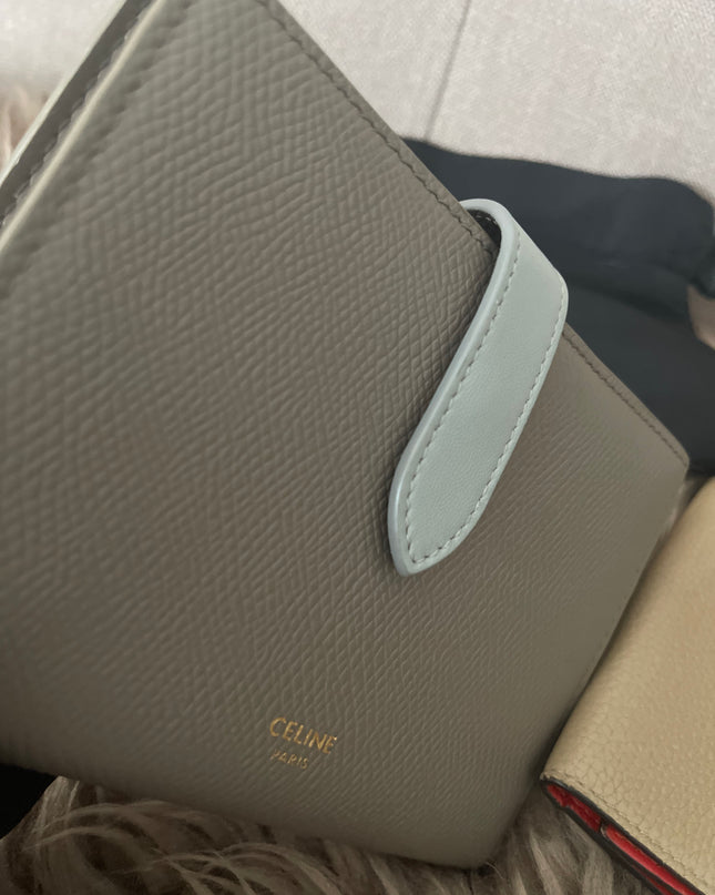 Preloved Authentic Celine Leather Wallet and Key Holder Set