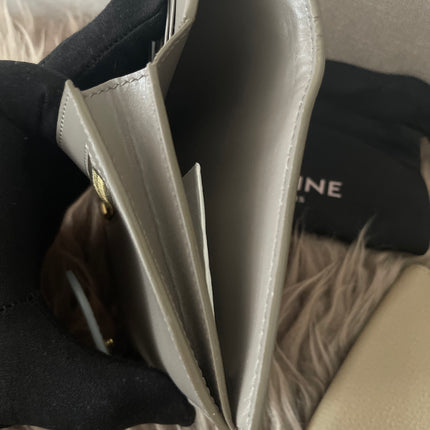 Preloved Authentic Celine Leather Wallet and Key Holder Set