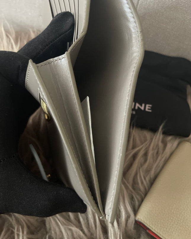 Preloved Authentic Celine Leather Wallet and Key Holder Set