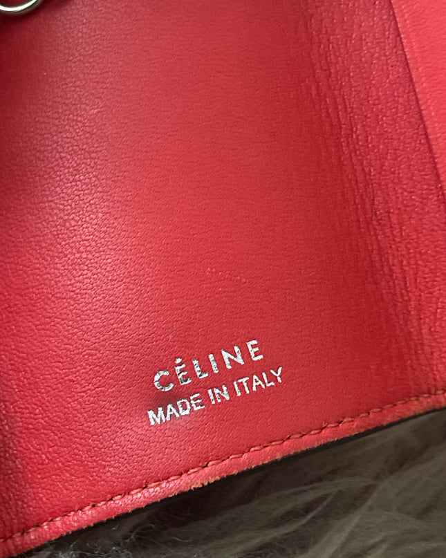 Preloved Authentic Celine Leather Wallet and Key Holder Set