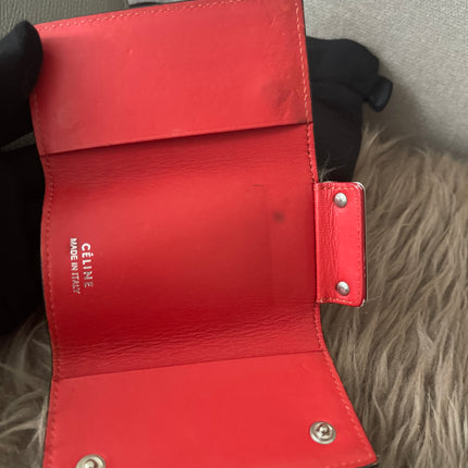 Preloved Authentic Celine Leather Wallet and Key Holder Set