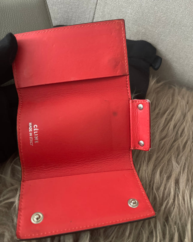 Preloved Authentic Celine Leather Wallet and Key Holder Set