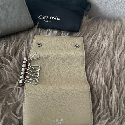 Preloved Authentic Celine Leather Wallet and Key Holder Set