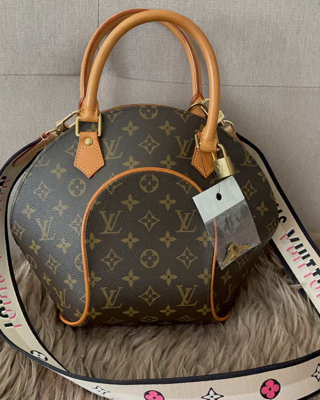 Preloved Authentic Unused Louis Vuitton logo jacquard canvas shoulder strap
