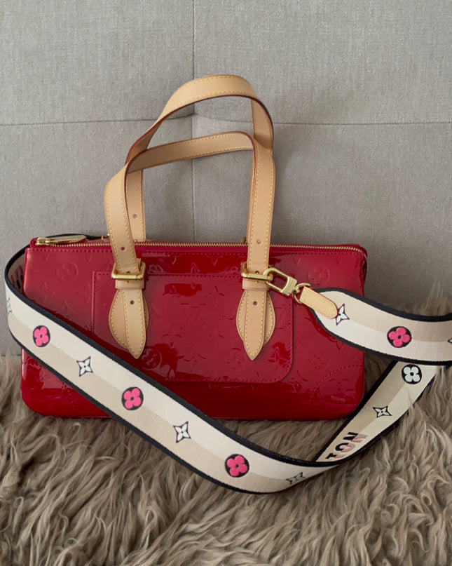 Preloved Authentic Unused Louis Vuitton logo jacquard canvas shoulder strap
