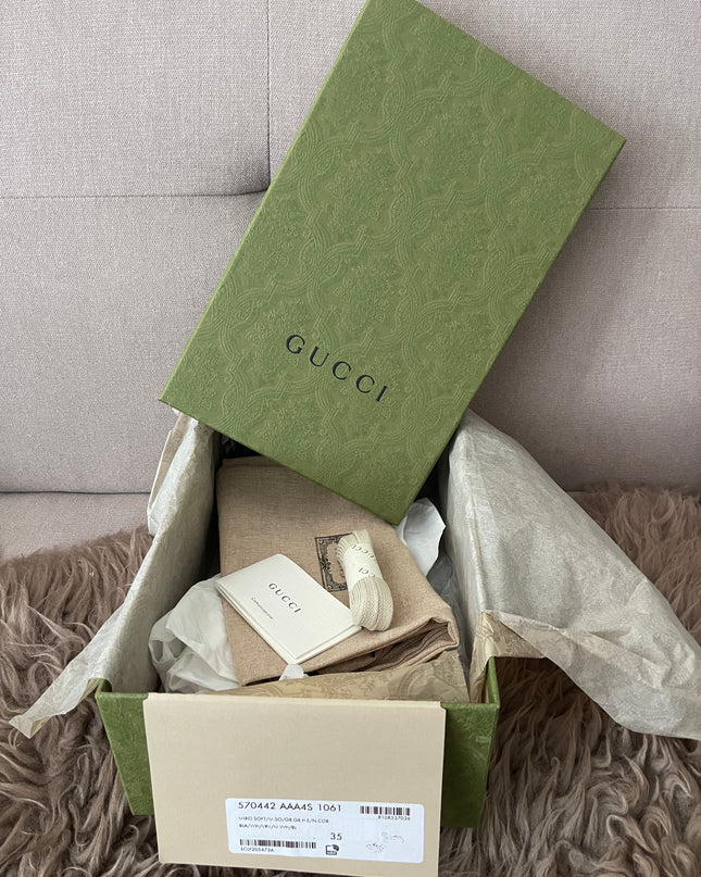 Preloved Authentic Gucci Screener Low-Top Sneakers SZ35