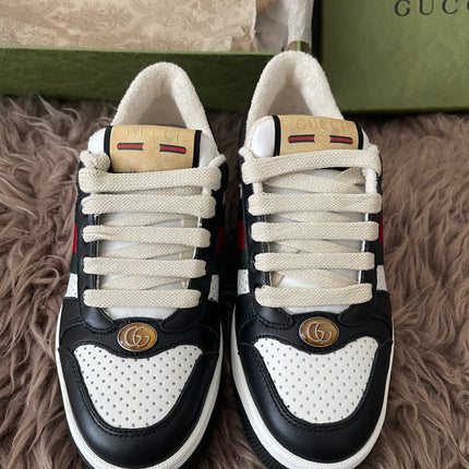 Preloved Authentic Gucci Screener Low-Top Sneakers SZ35
