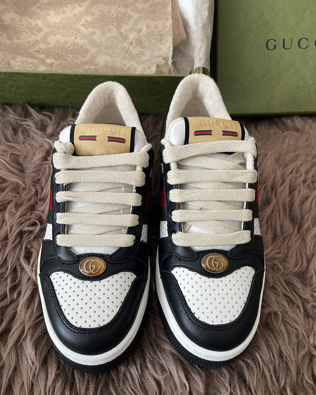 Preloved Authentic Gucci Screener Low-Top Sneakers SZ35
