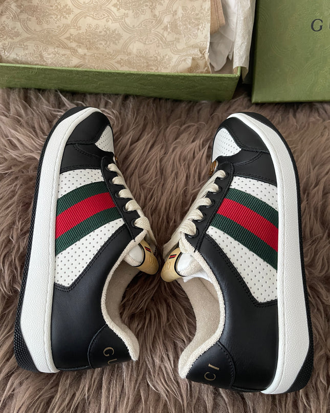 Preloved Authentic Gucci Screener Low-Top Sneakers SZ35