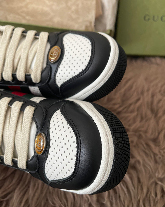 Preloved Authentic Gucci Screener Low-Top Sneakers SZ35