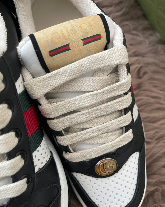 Preloved Authentic Gucci Screener Low-Top Sneakers SZ35