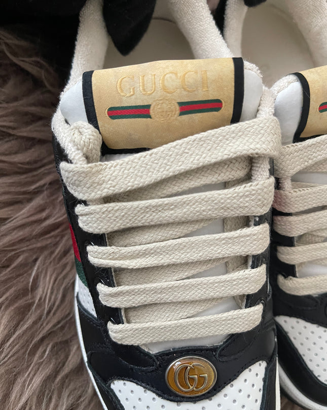 Preloved Authentic Gucci Screener Low-Top Sneakers SZ35