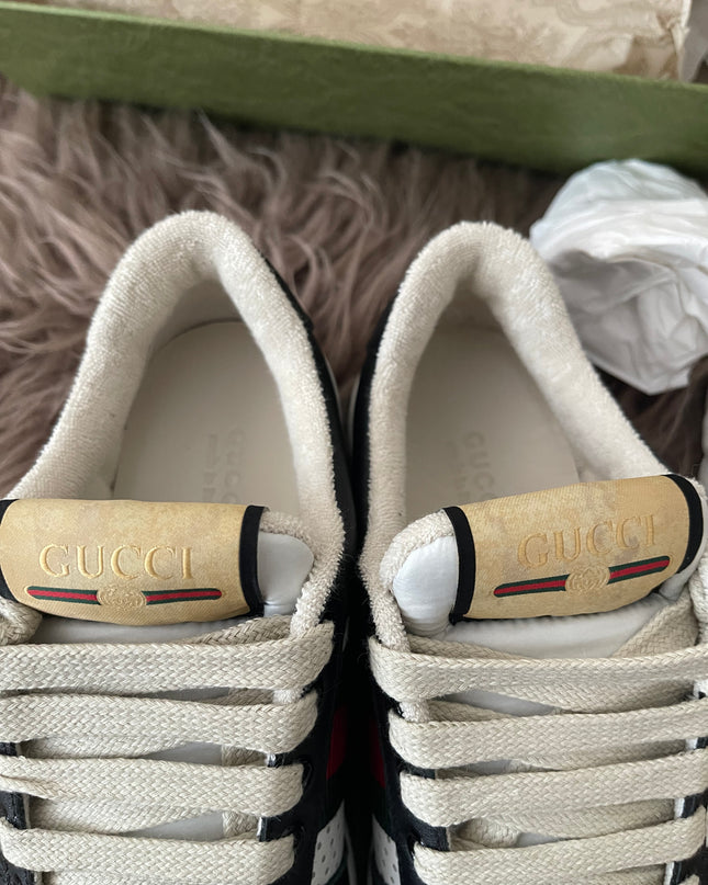 Preloved Authentic Gucci Screener Low-Top Sneakers SZ35