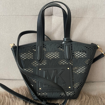 Preloved Authentic Unused Michael Kors Kimber Small 2-in-1 Perforated & Embossed Faux Leather Tote Bag