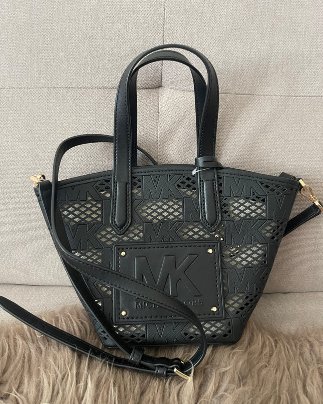 Preloved Authentic Michael Kors Kimber Small 2-in-1 Perforated &amp; Embossed Faux Leather Tote Bag