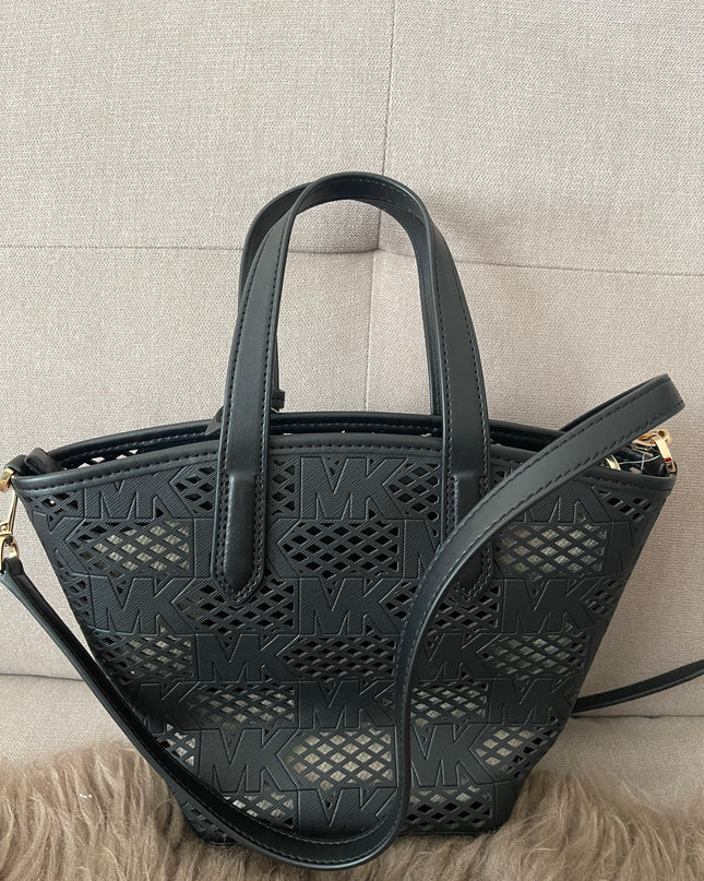 Preloved Authentic Michael Kors Kimber Small 2-in-1 Perforated &amp; Embossed Faux Leather Tote Bag