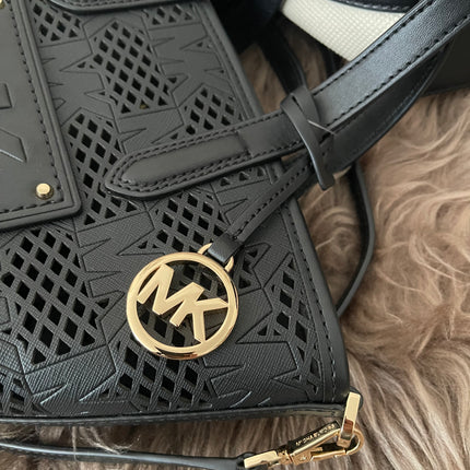 Preloved Authentic Unused Michael Kors Kimber Small 2-in-1 Perforated & Embossed Faux Leather Tote Bag