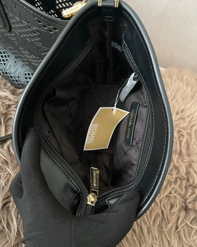 Preloved Authentic Michael Kors Kimber Small 2-in-1 Perforated &amp; Embossed Faux Leather Tote Bag