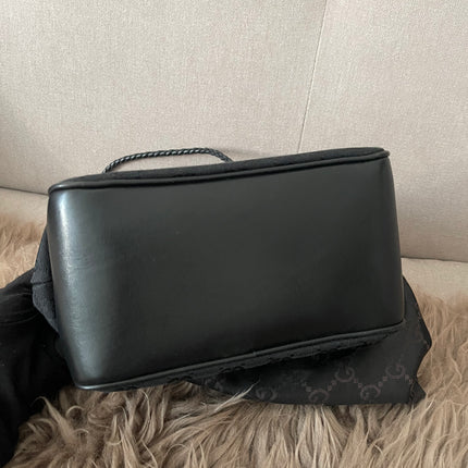 Preloved Authentic Gucci Black GG Canvas Gifford Tote Bag
