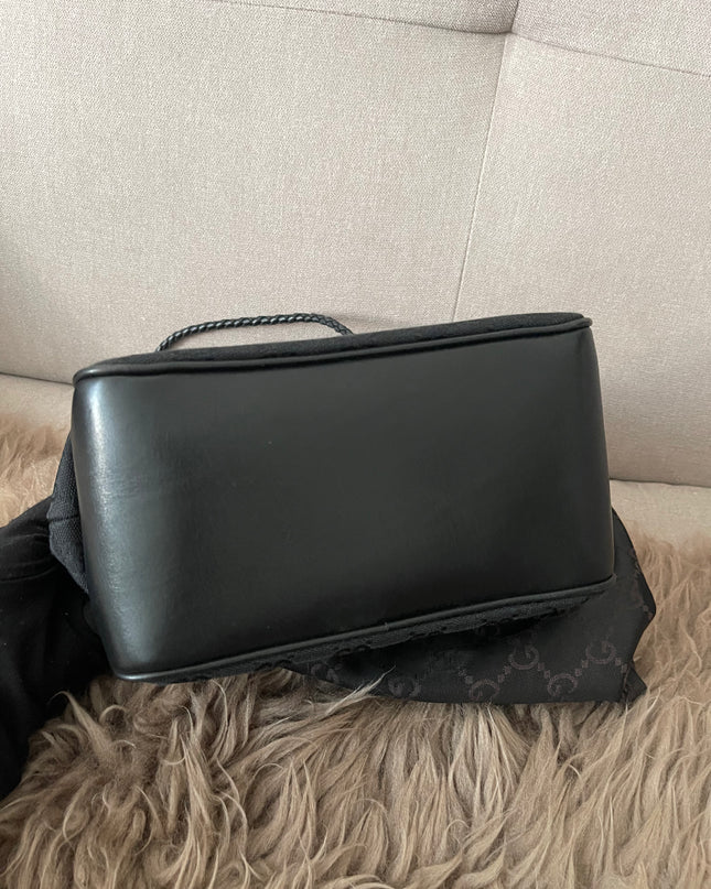 Preloved Authentic Gucci Black GG Canvas Gifford Tote Bag