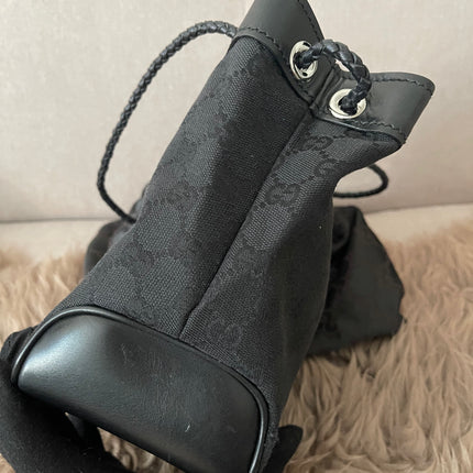 Preloved Authentic Gucci Black GG Canvas Gifford Tote Bag