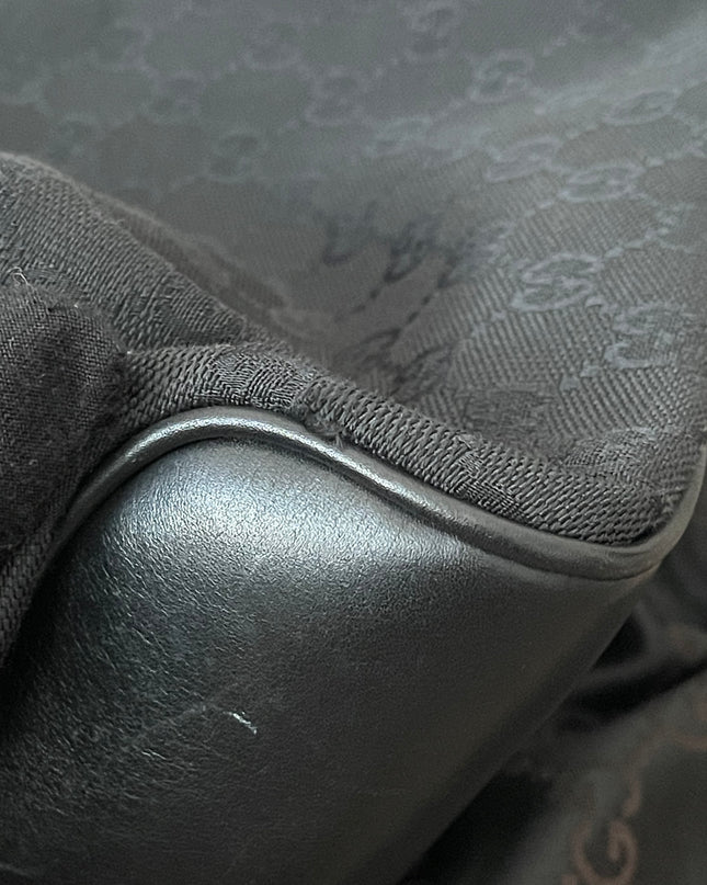 Preloved Authentic Gucci Black GG Canvas Gifford Tote Bag