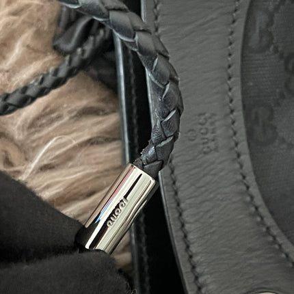 Preloved Authentic Gucci Black GG Canvas Gifford Tote Bag