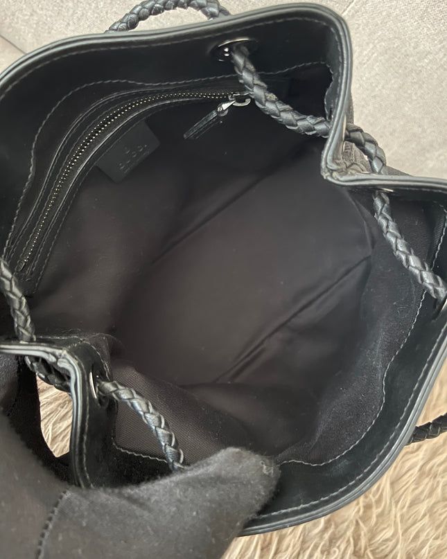 Preloved Authentic Gucci Black GG Canvas Gifford Tote Bag