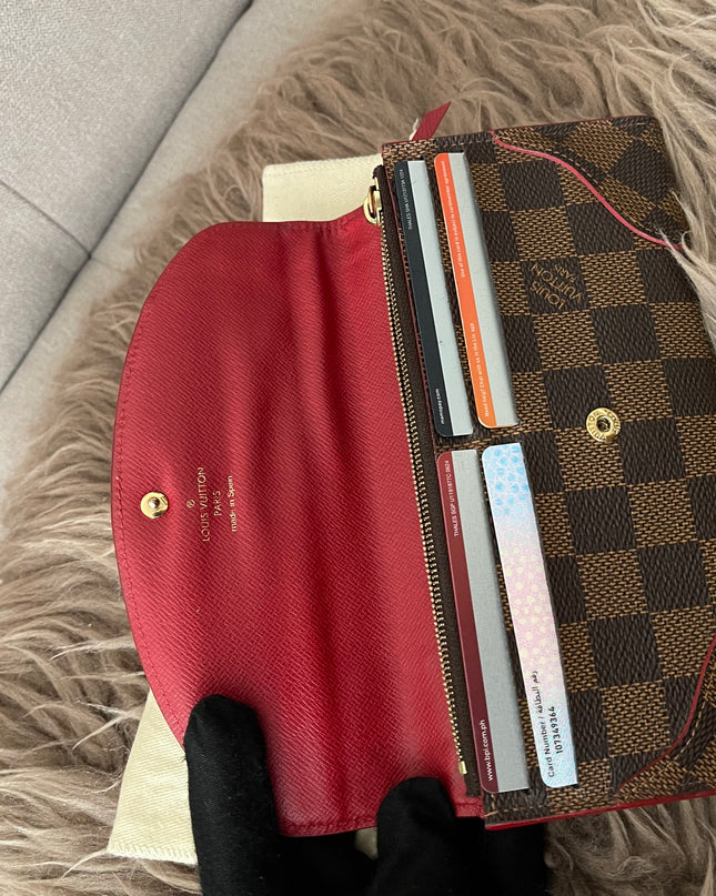 Preloved Authentic Louis Vuitton Damier Ebene Caissa Wallet