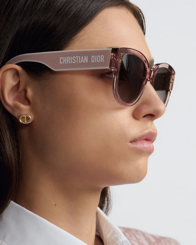 PRELOVED AUTHENTIC DiorPacific B2I Transparent Pink Butterfly Sunglasses