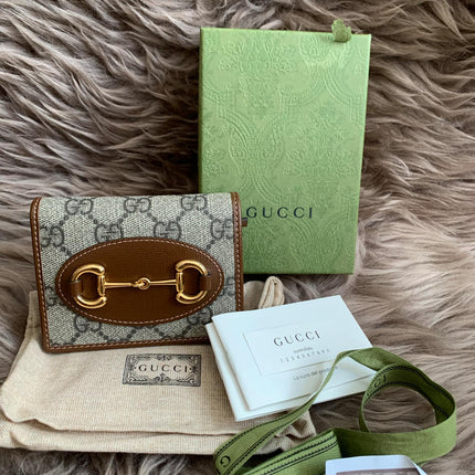 Gucci Horsebit 1955 card case wallet
