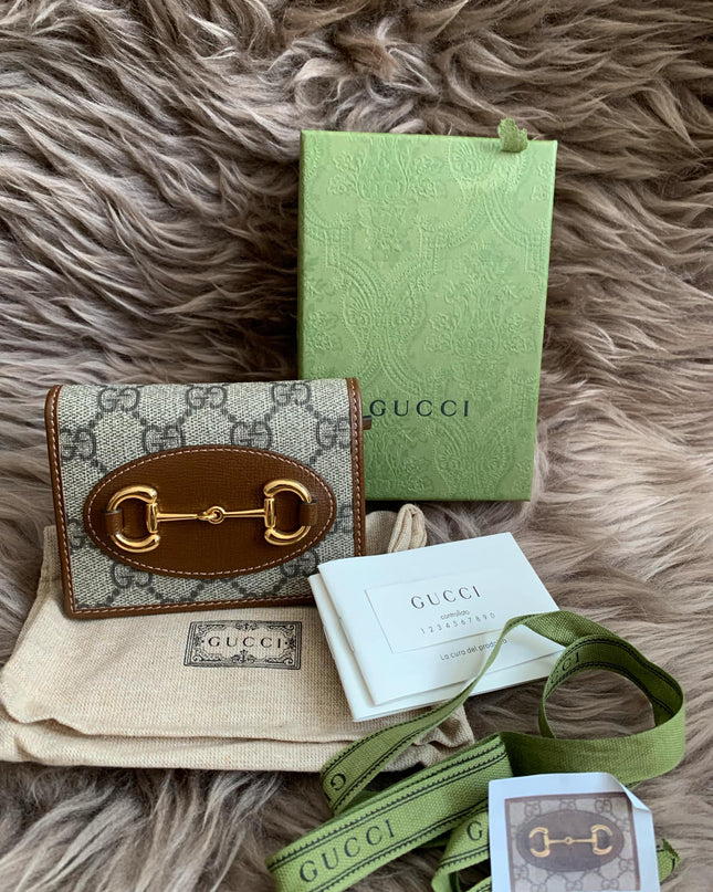 Gucci Horsebit 1955 card case wallet