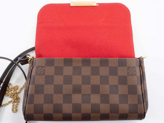 Preloved Authentic RANK SA Louis Vuitton Favorite PM Damier Ebene Shoulder Bag