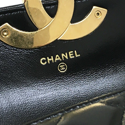 Preloved Authentic Rank SA Chanel Matelasse Phone Case AP3207 Smartphone Case Chain Shoulder Bag Pochette Lambskin with Box