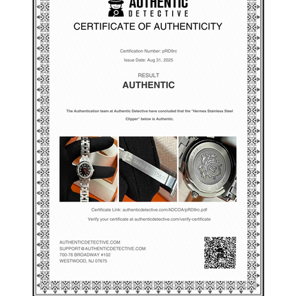 Preloved Authentic Hermes Stainless Steel Clipper 24mm Watch